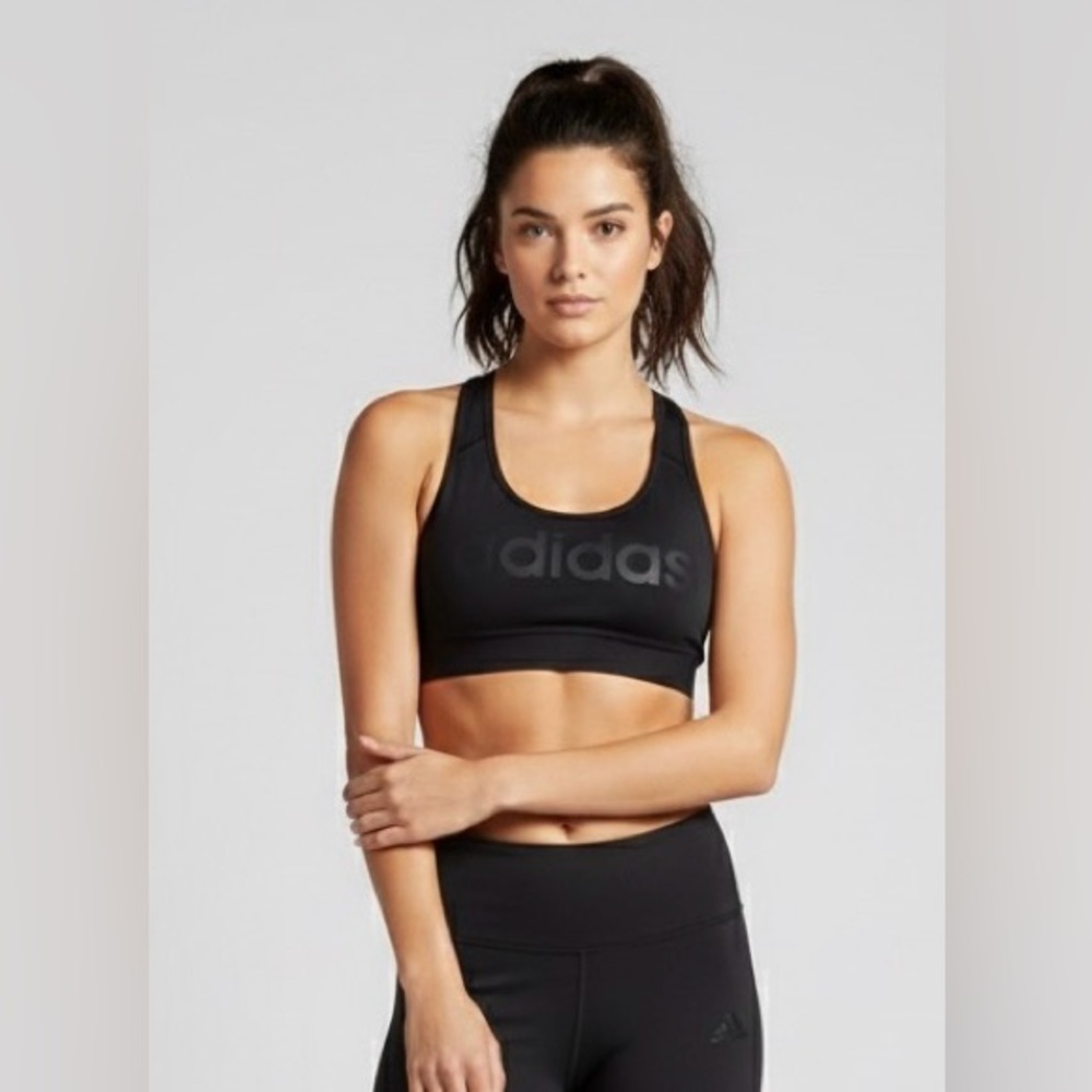 Adidas Climalite Black Racerback Sports Bra, size Small